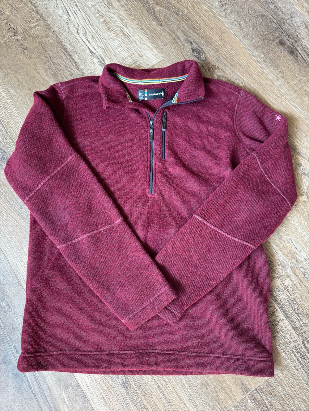 Smartwool Men's Quarter Zip-Up Sweater - Maroon